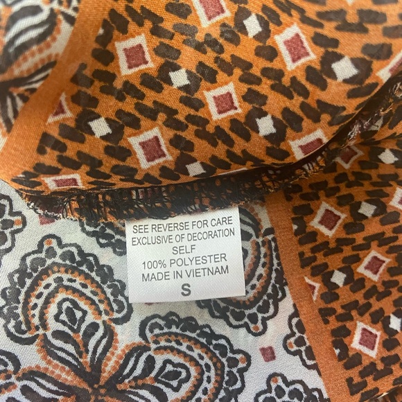 Orange bohemian blouse - Picture 7 of 8